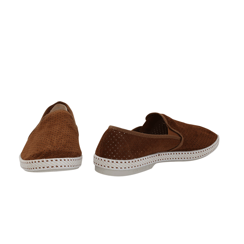 RIVIERAS-Perforated Suede Sultan Loafer-