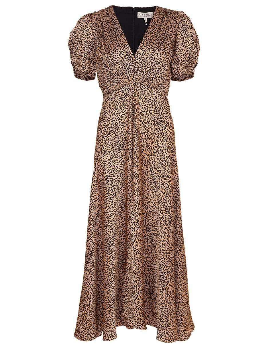 Saloni clearance leopard dress