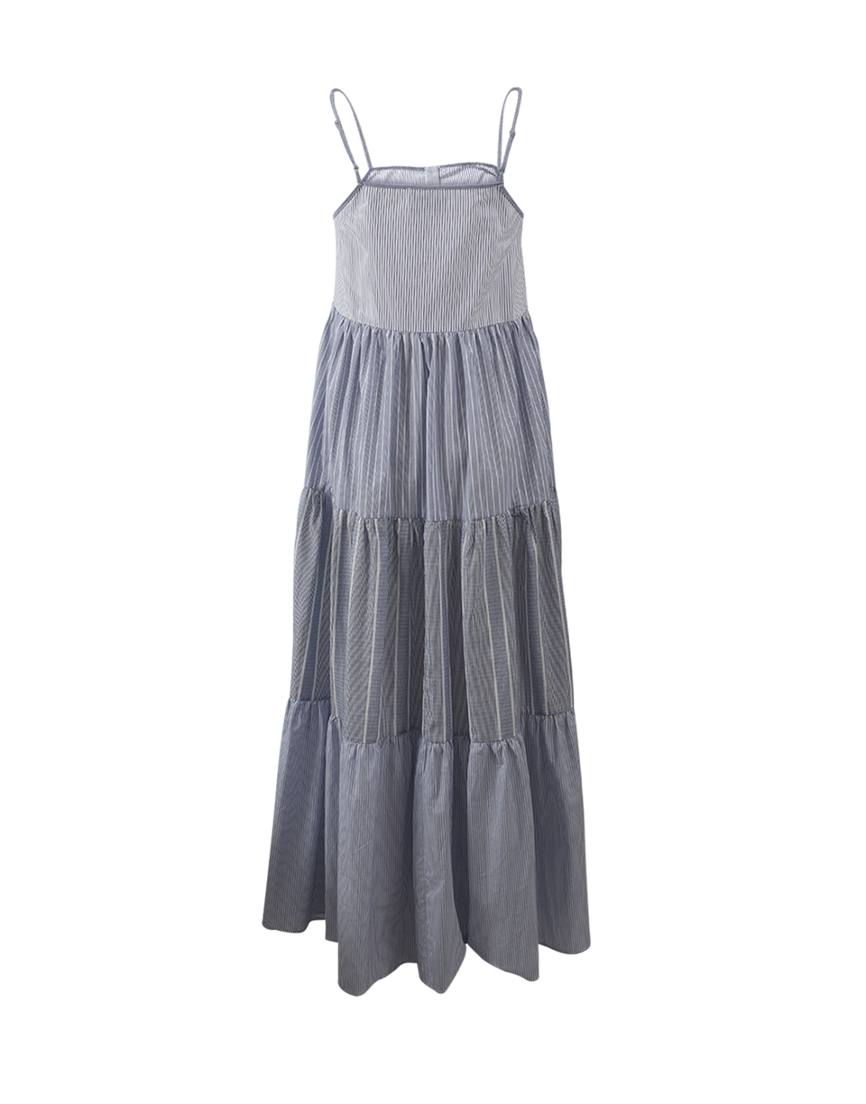 SEA-Tiered Striped Dress-