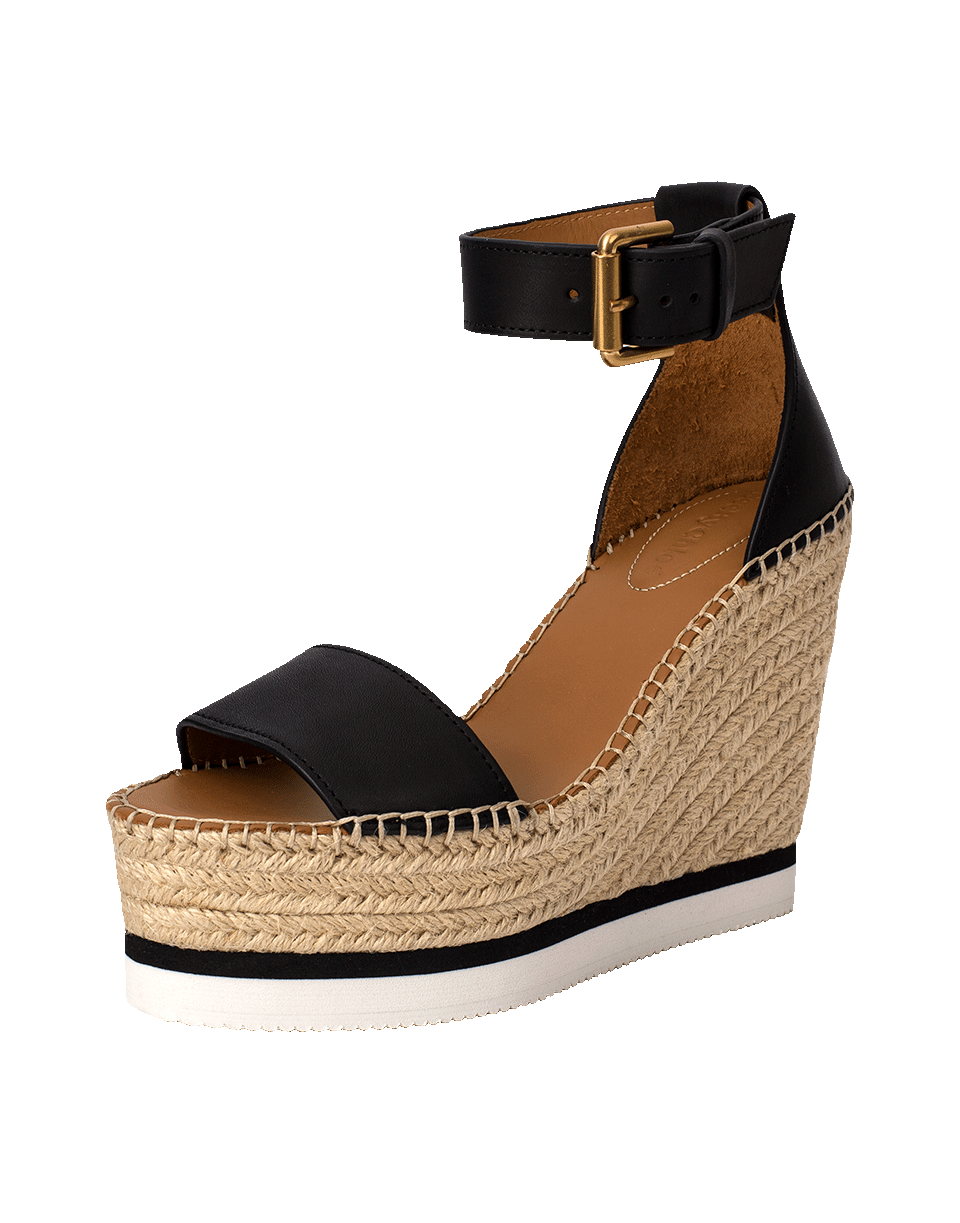 SEE by CHLOE-Glyn Leather Wedge Platform Shoe-