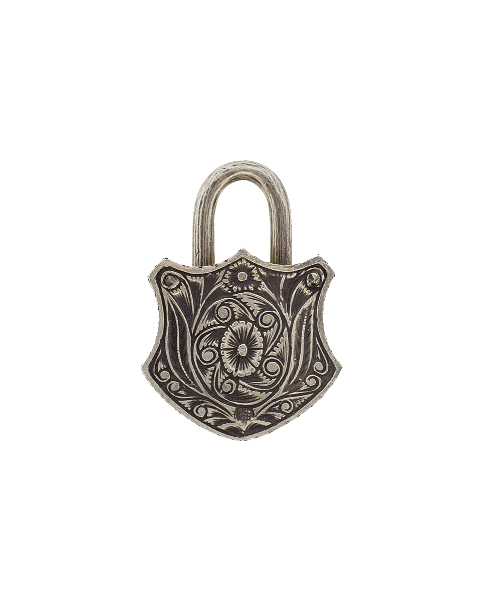 SEVAN BICAKCI-Large Rose Diamond Lock Pendant-YELLOW GOLD