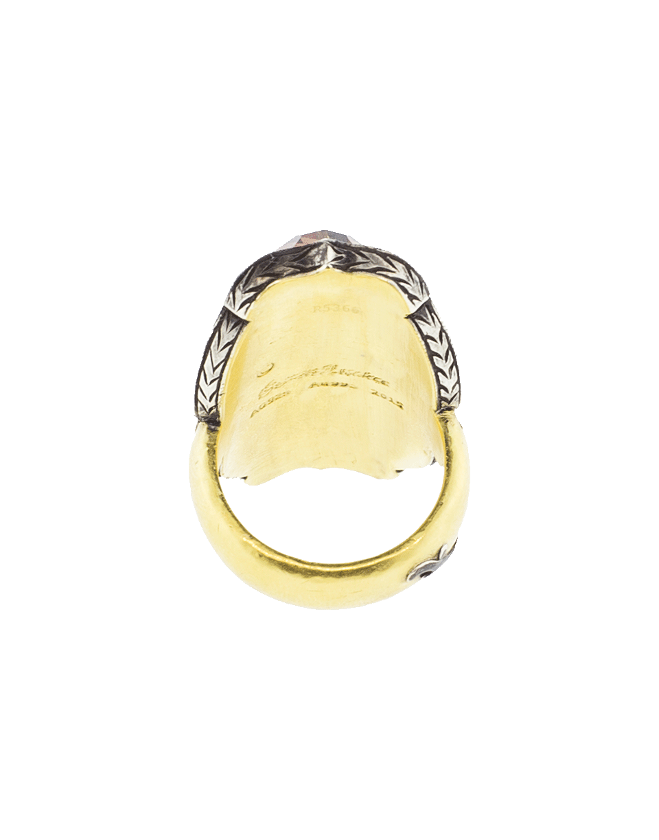 SEVAN BICAKCI-Carved Pomegranate Ring In Citrine-YELLOW GOLD
