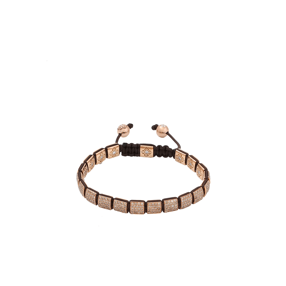 SHAMBALLA JEWELS-Cognac Diamond Lock Bracelet-ROSE GOLD