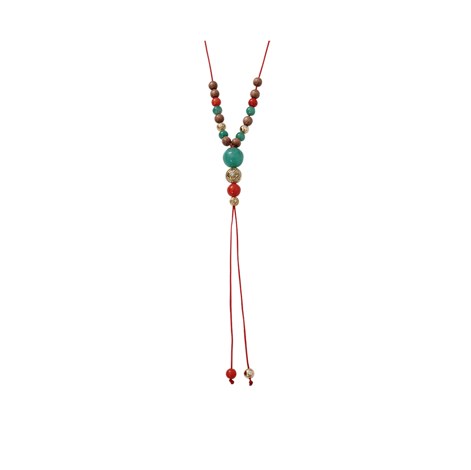 SHAMBALLA JEWELS-Emerald Necklace With Diamonds-YELLOW GOLD