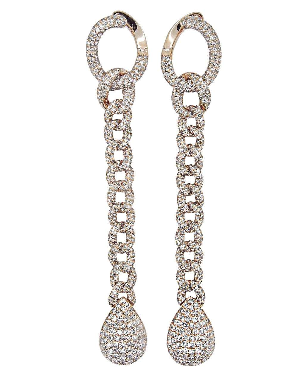 Pave Diamond Link Drop Earrings JEWELRYFINE JEWELEARRING SHAY JEWELRY   