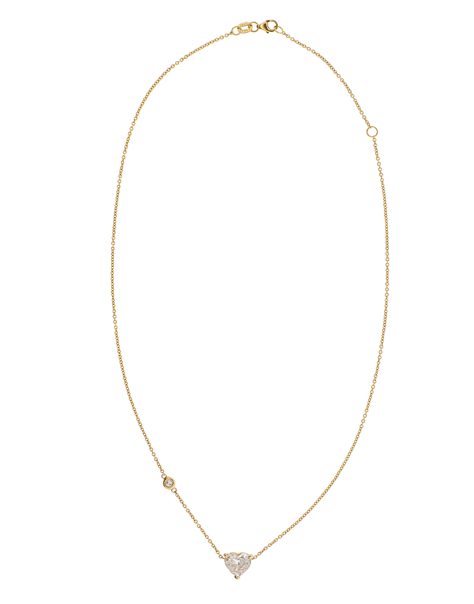 SHAY JEWELRY-Diamond Heart Solitaire Necklace-ROSE GOLD