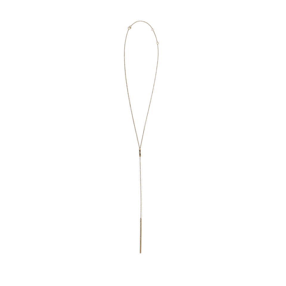SHAY JEWELRY-Diamond Pave Bar Lariat Necklace-YELLOW GOLD