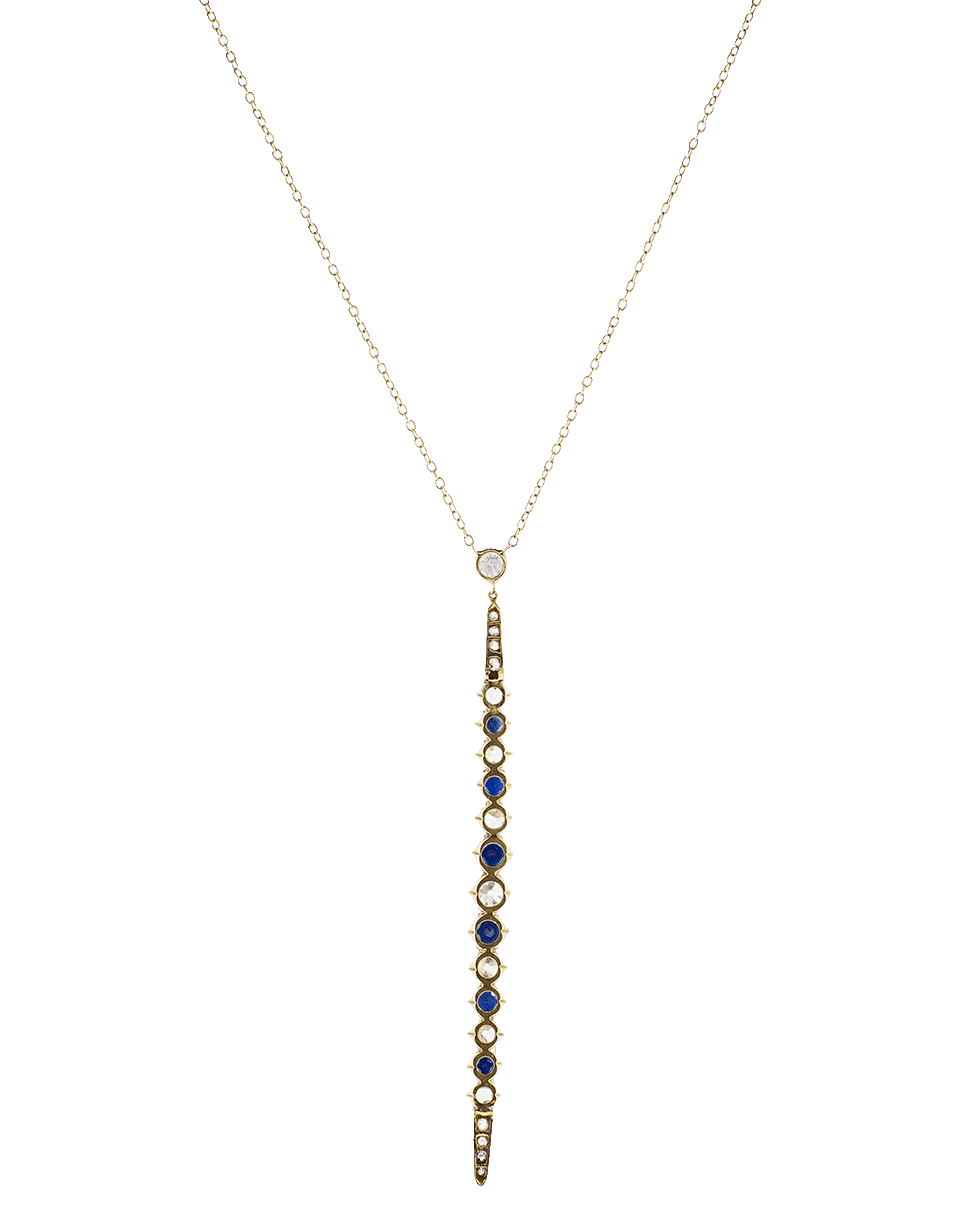 SHAY JEWELRY-Marquis Bar Necklace-YELLOW GOLD