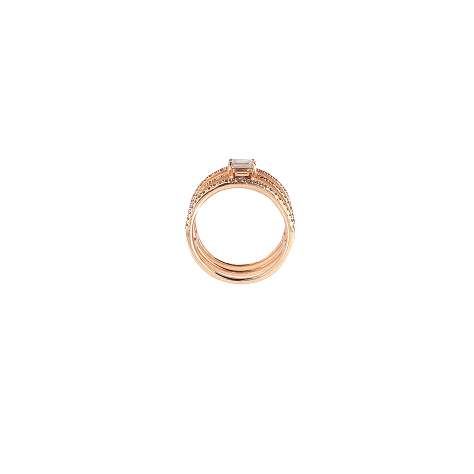 SHAY JEWELRY-Stacked Pave Diamond Baguette Ring-ROSE GOLD