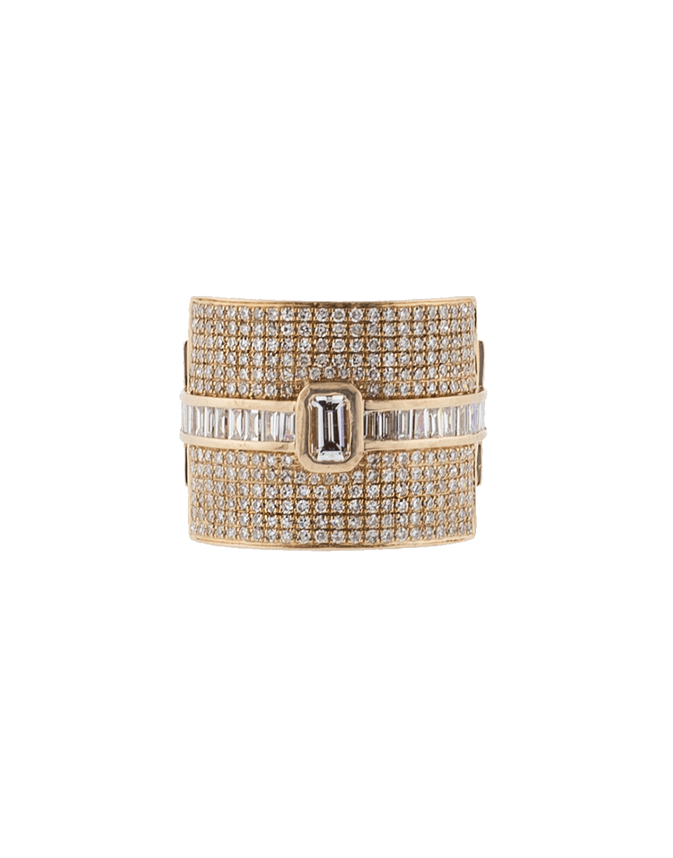 SHAY JEWELRY-Mixed Diamond Buckle Ring-ROSE GOLD