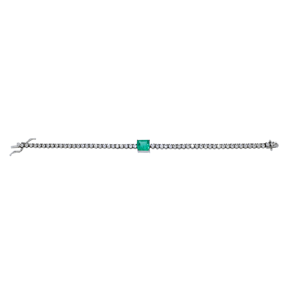 Emerald And Diamond Tennis Bracelet JEWELRYFINE JEWELBRACELET O SILVIA FURMANOVICH   