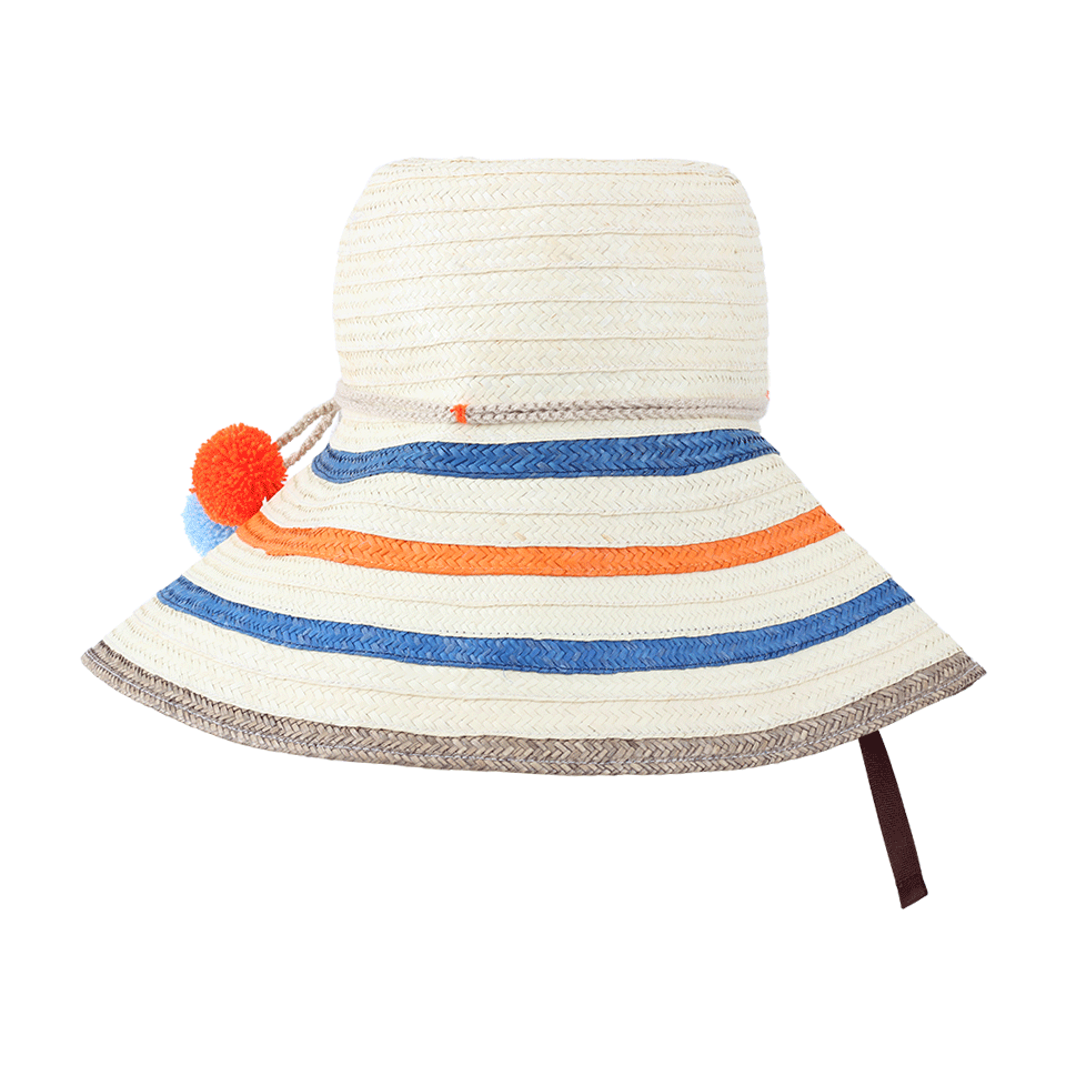 SOPHIE ANDERSON LTD-Palomino Wide Brim Striped Hat-NATURAL
