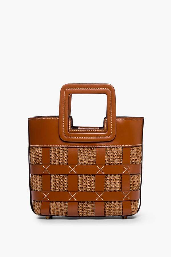 Staud Brown Mini Shirley Bag