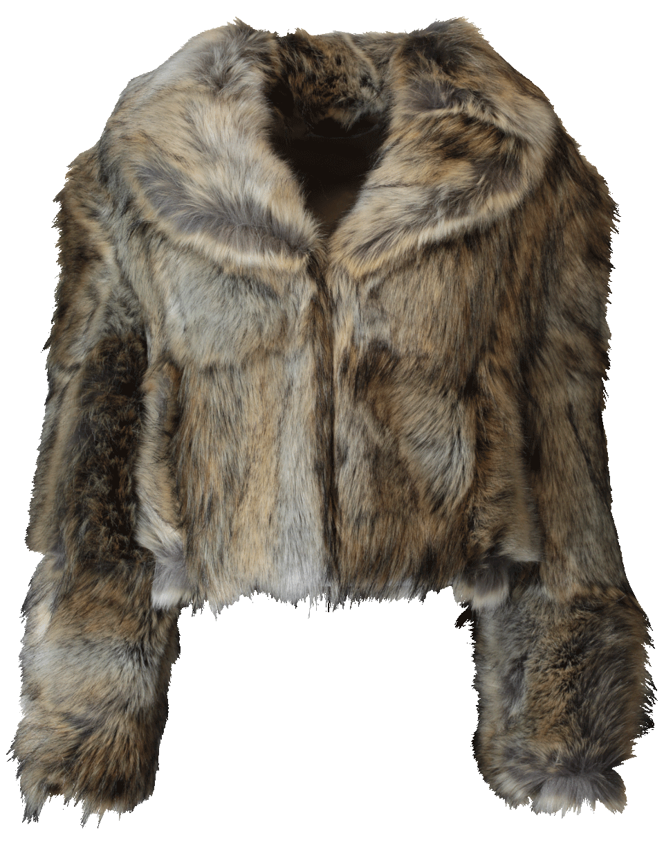 STELLA MCCARTNEY-Masha Faux Fur Cropped Jacket-