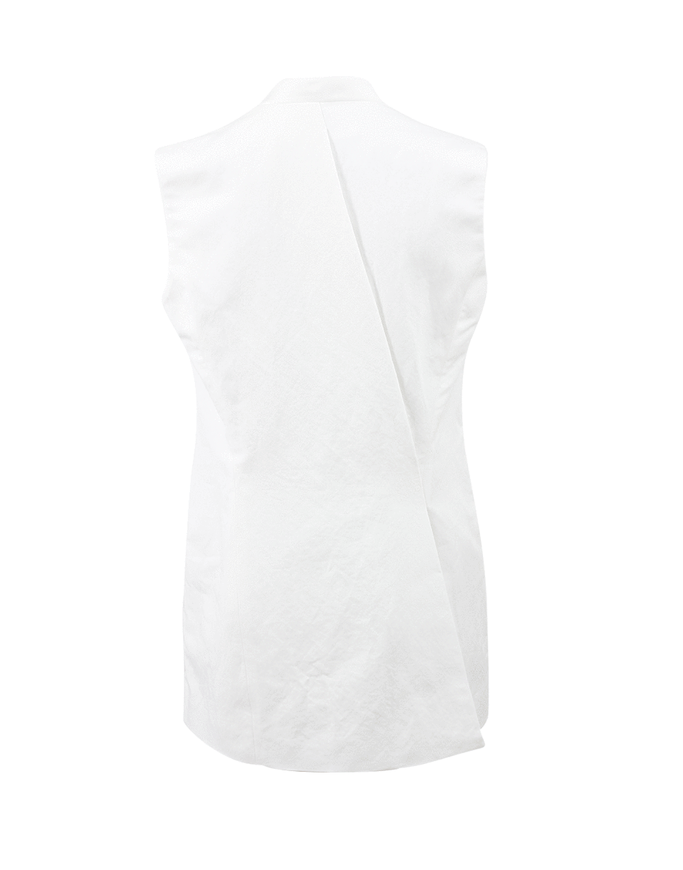 STELLA MCCARTNEY-Asymmetrical Washed Cotton Vest-