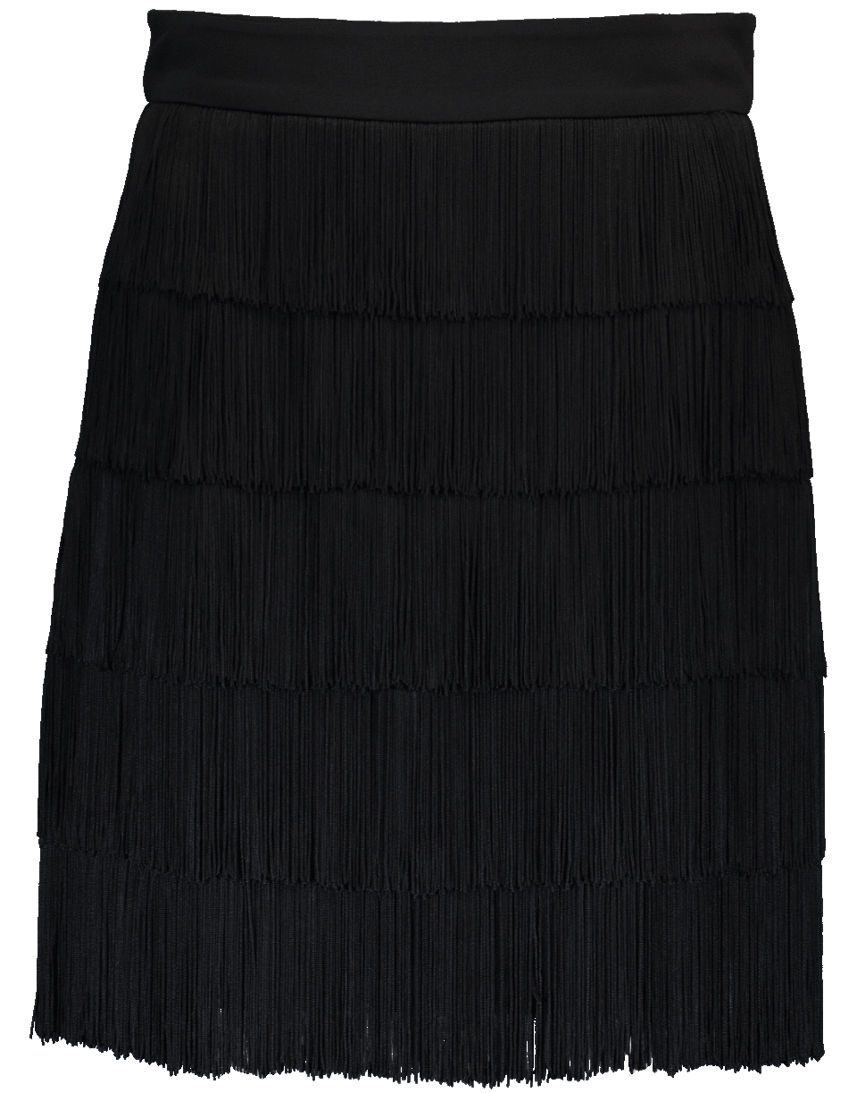 STELLA MCCARTNEY-Cady Fringe Skirt-BLACK