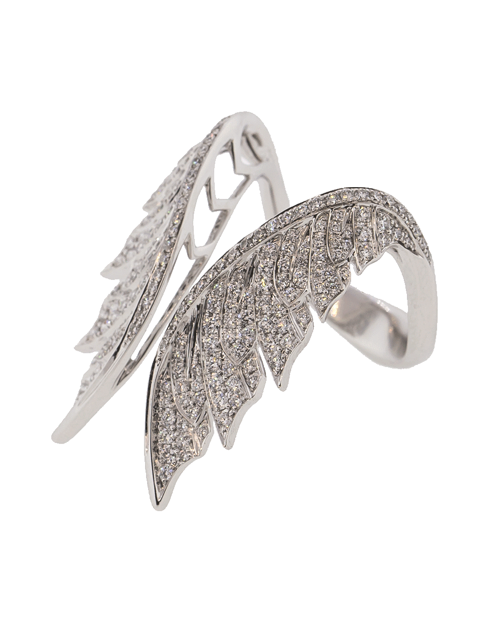 STEPHEN WEBSTER-Open Feather Ring-WHITE GOLD