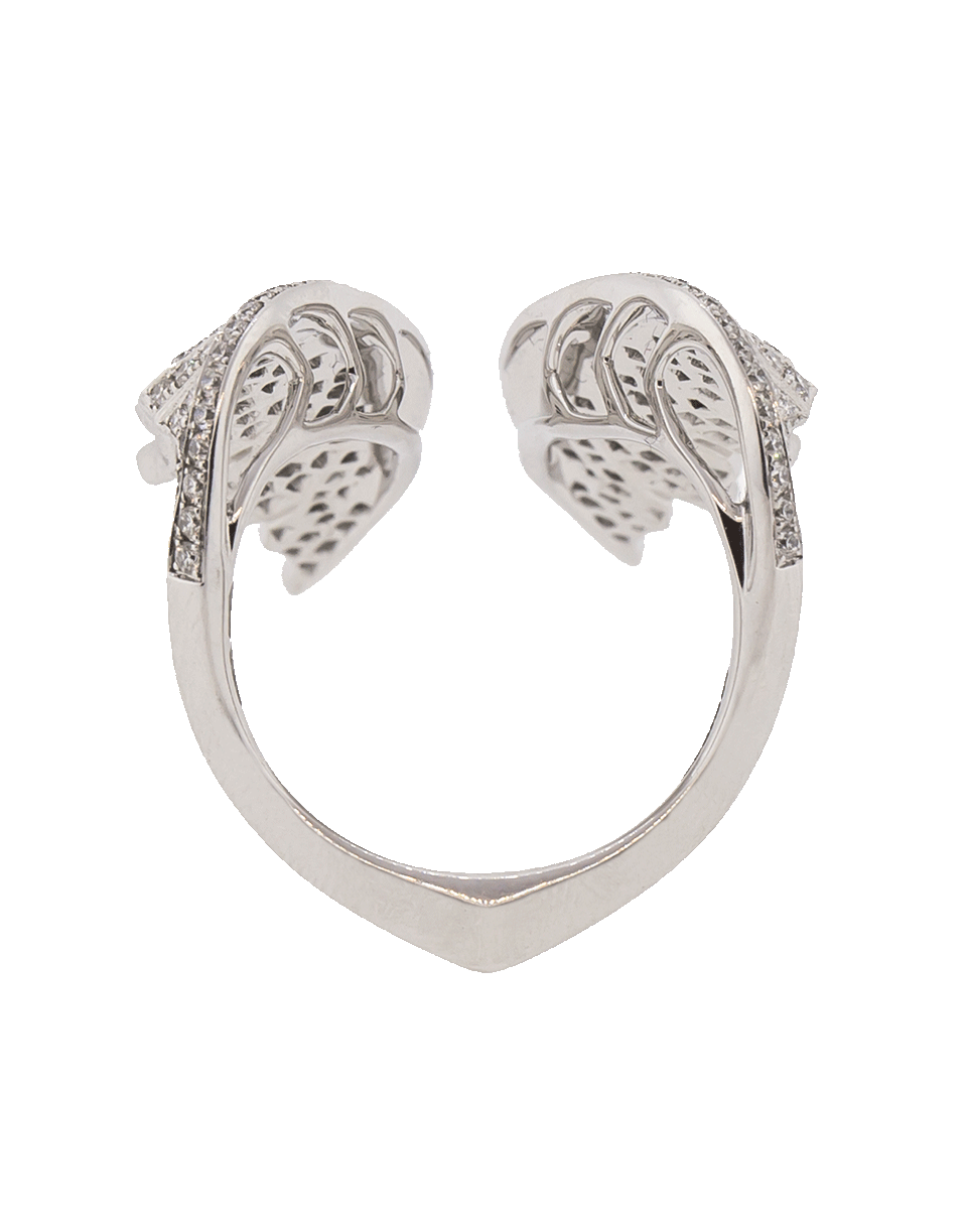 STEPHEN WEBSTER-Open Feather Ring-WHITE GOLD