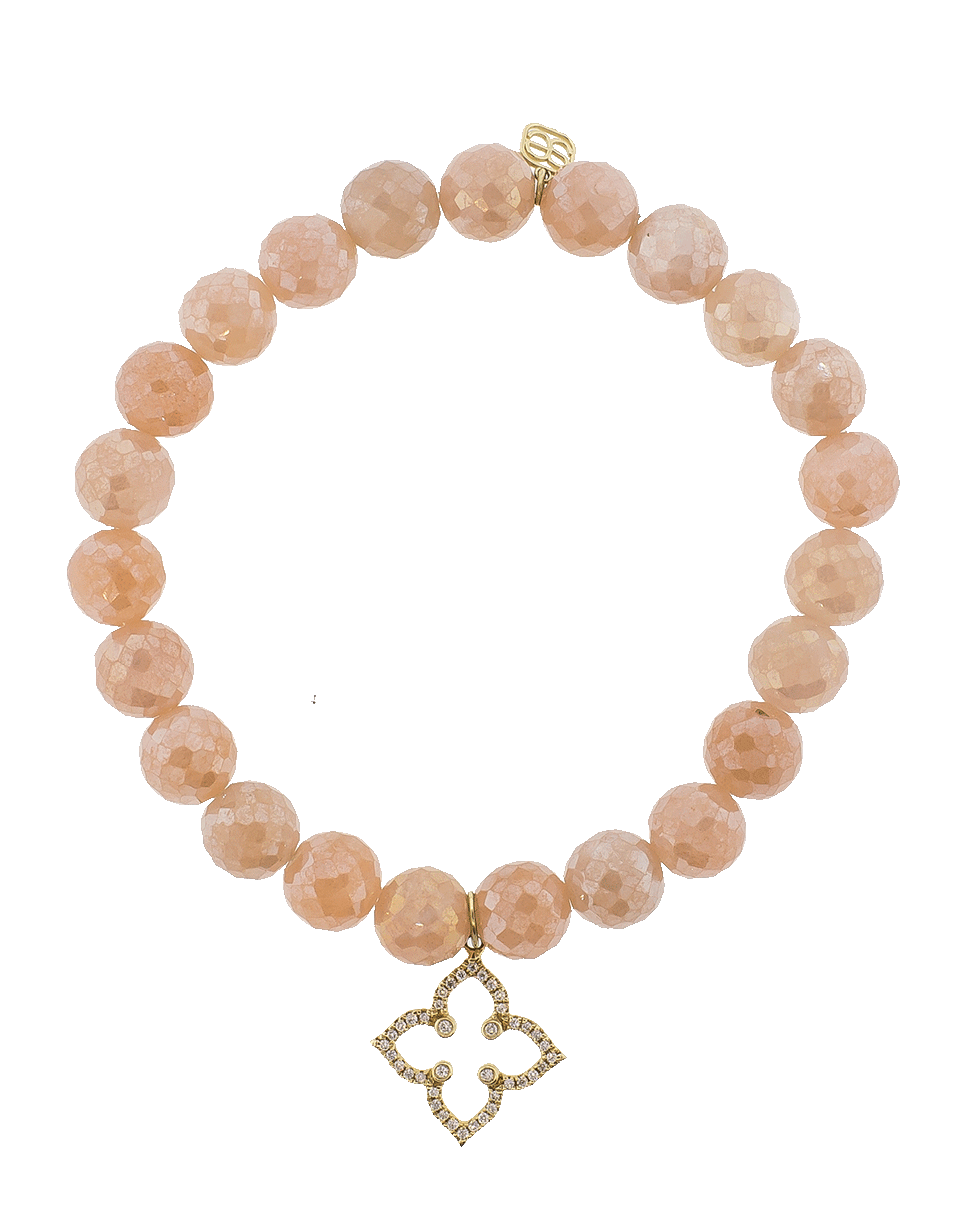 SYDNEY EVAN-Moroccan Star Charm Bracelet-YELLOW GOLD