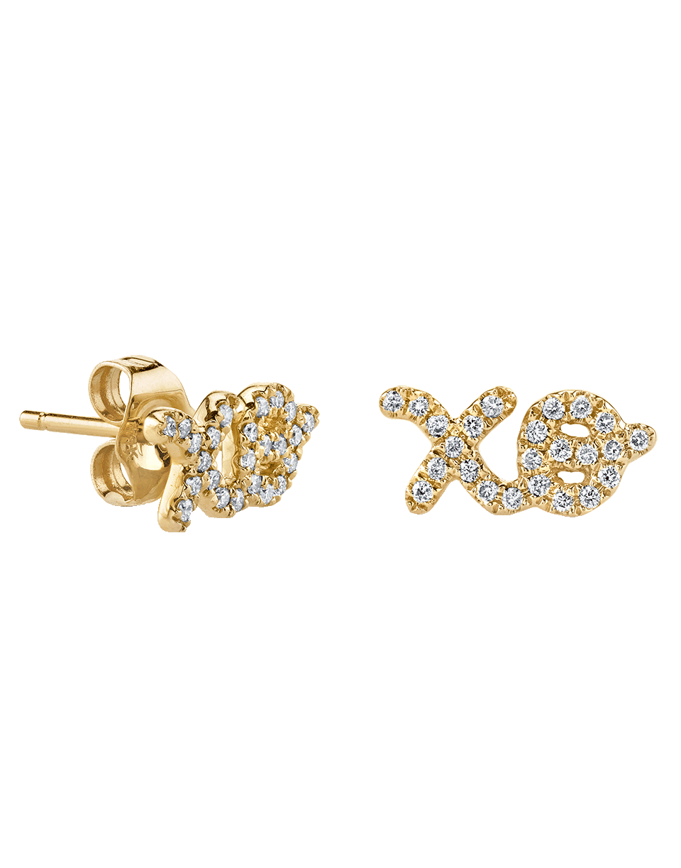 Diamond Pave Xo Stud Earrings JEWELRYFINE JEWELEARRING SYDNEY EVAN   