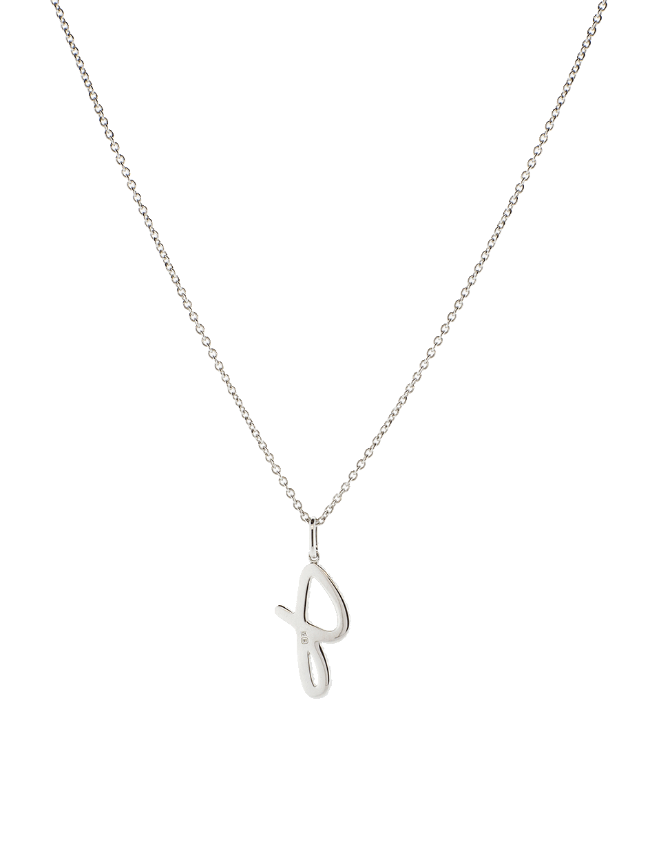 SYDNEY EVAN-Large Pave Diamond J Initial Necklace-WHITE GOLD