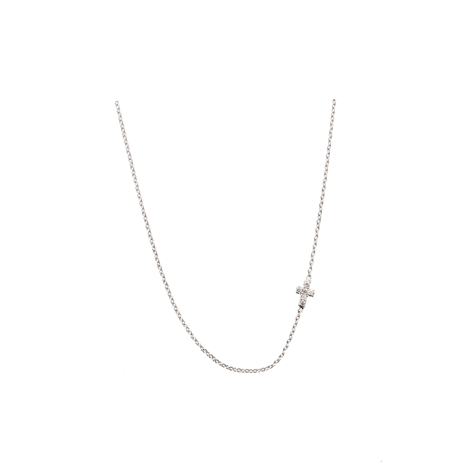 Tiny Diamond Cross Necklace JEWELRYFINE JEWELNECKLACE O SYDNEY EVAN   
