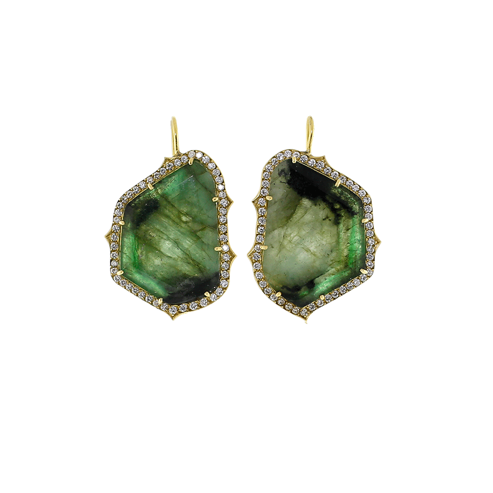 Amazon Trapezoid Emerald Earrings JEWELRYFINE JEWELEARRING SYLVA & CIE   