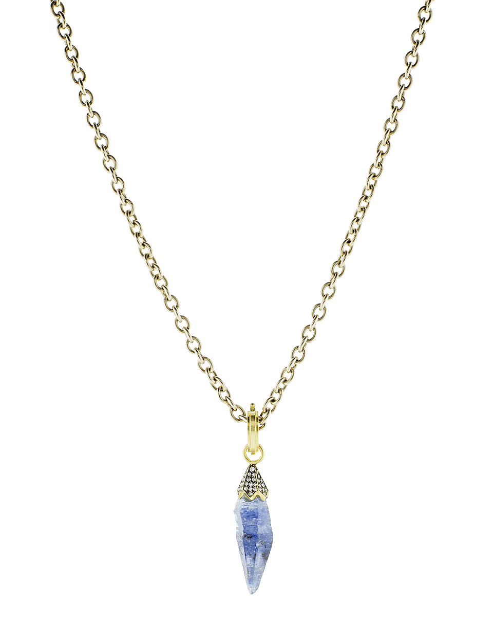 SYLVA & CIE-Small Sapphire Pendant-YELLOW GOLD