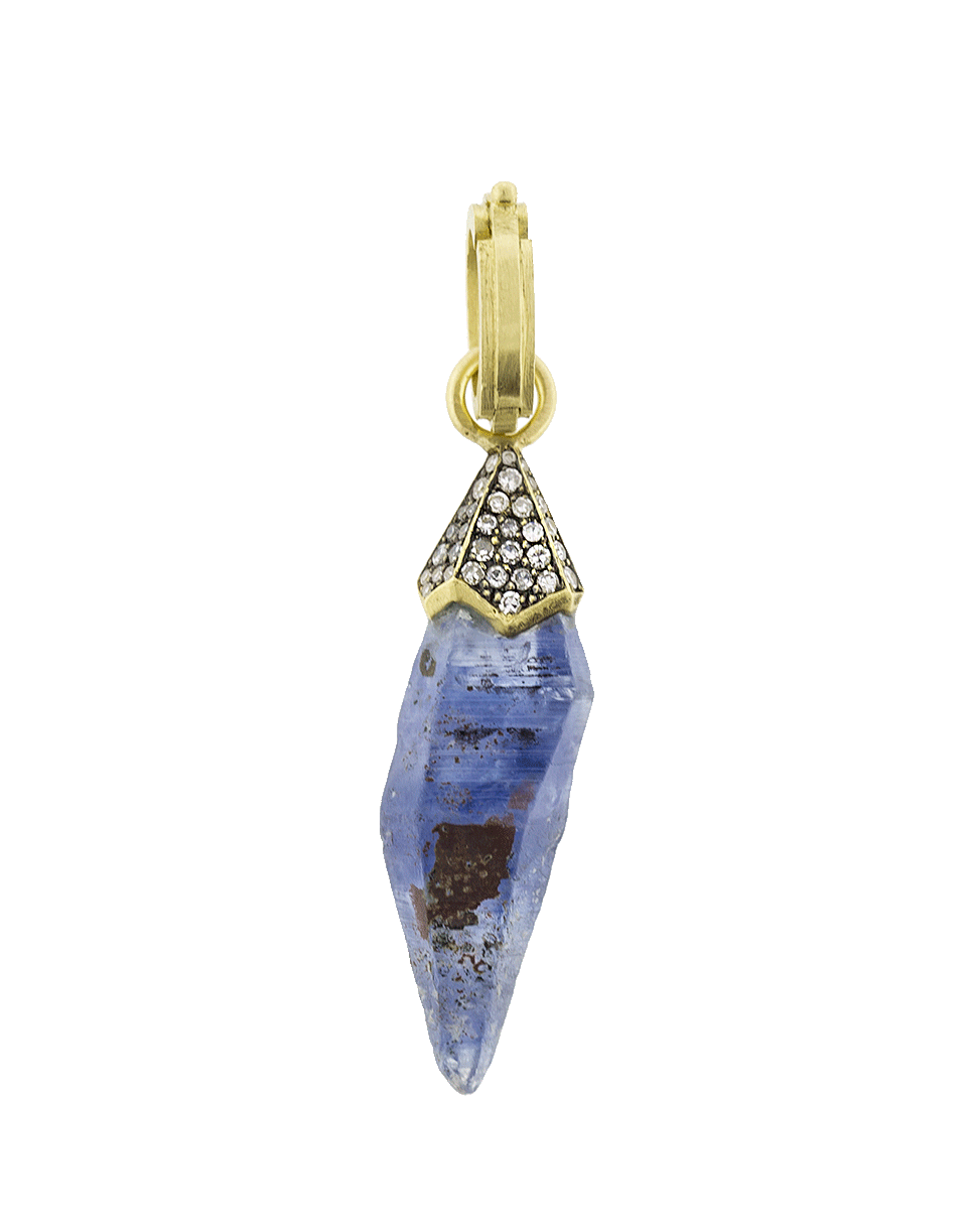 SYLVA & CIE-Small Sapphire Pendant-YELLOW GOLD