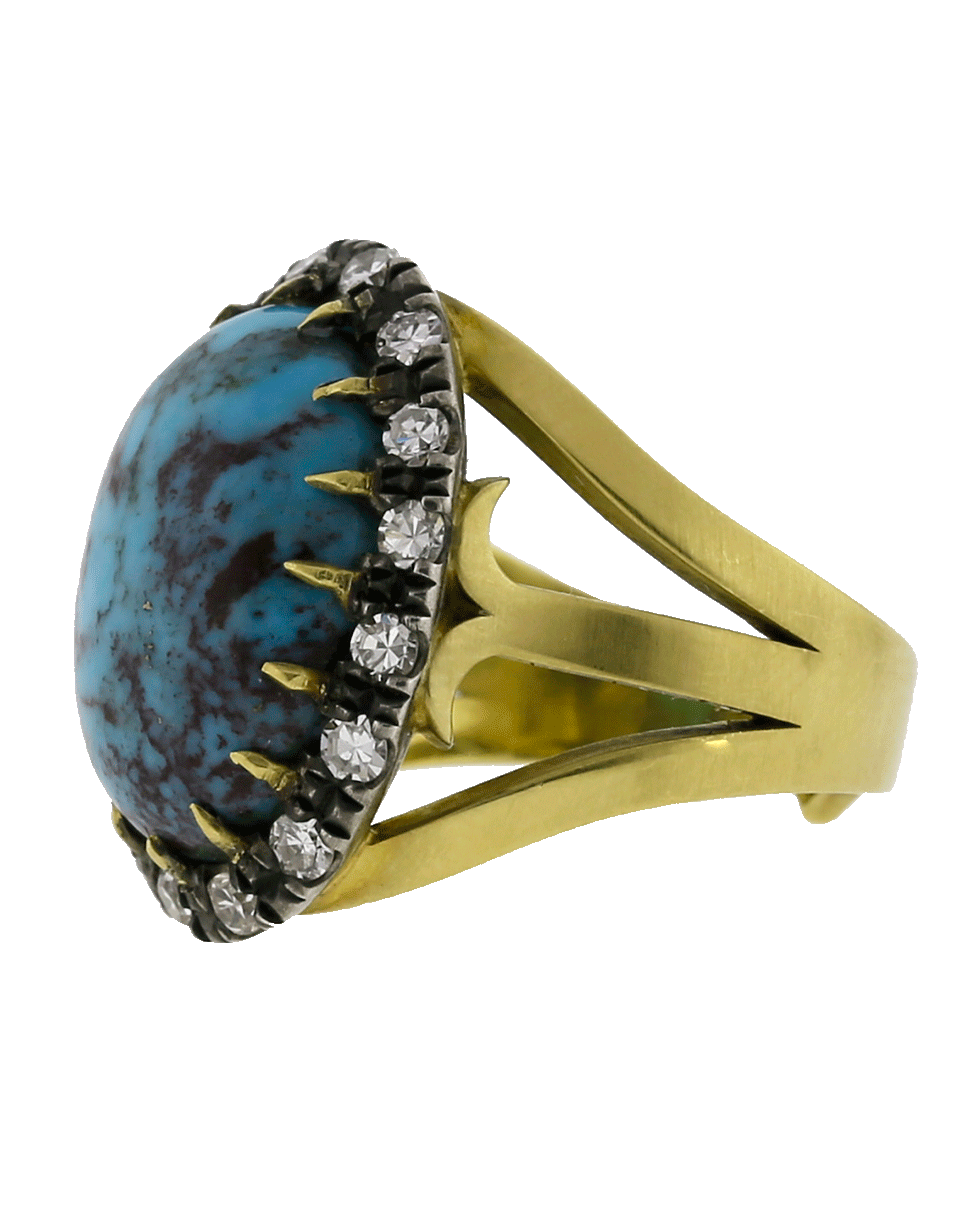 Oval Turquoise Ring JEWELRYFINE JEWELRING SYLVA & CIE   