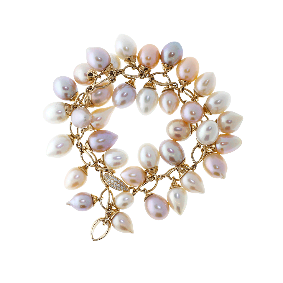 TAMARA COMOLLI-Pastel Pearl Grapes Bracelet-ROSE GOLD