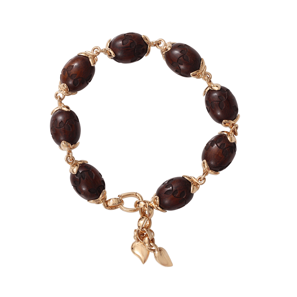 TAMARA COMOLLI-Small Engraved Snake Wood Bracelet-ROSE GOLD