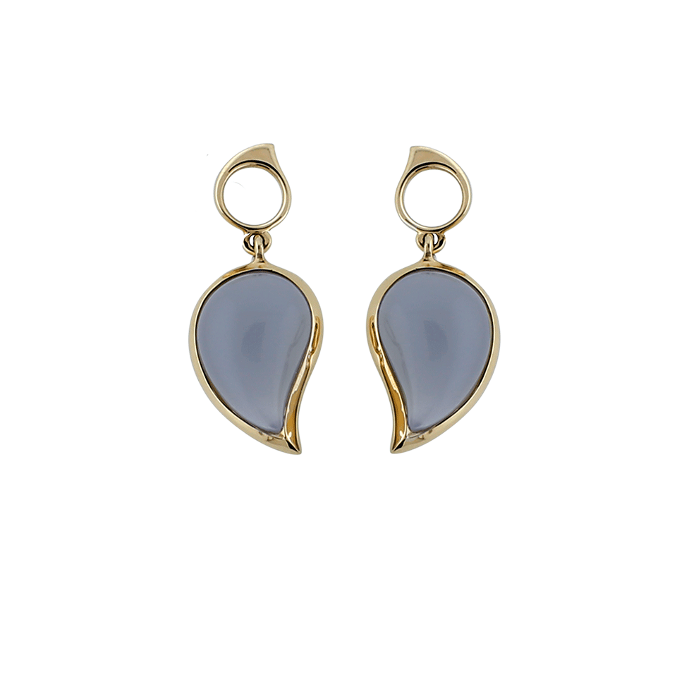 TAMARA COMOLLI-Grey Moonstone Single Drop Earrings-ROSE GOLD