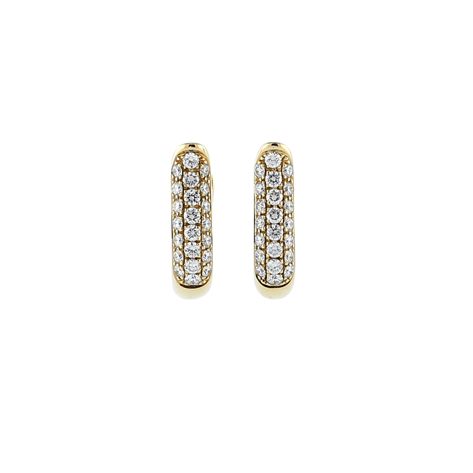 TAMARA COMOLLI-Pave Diamond Hoop Earrings-ROSE GOLD