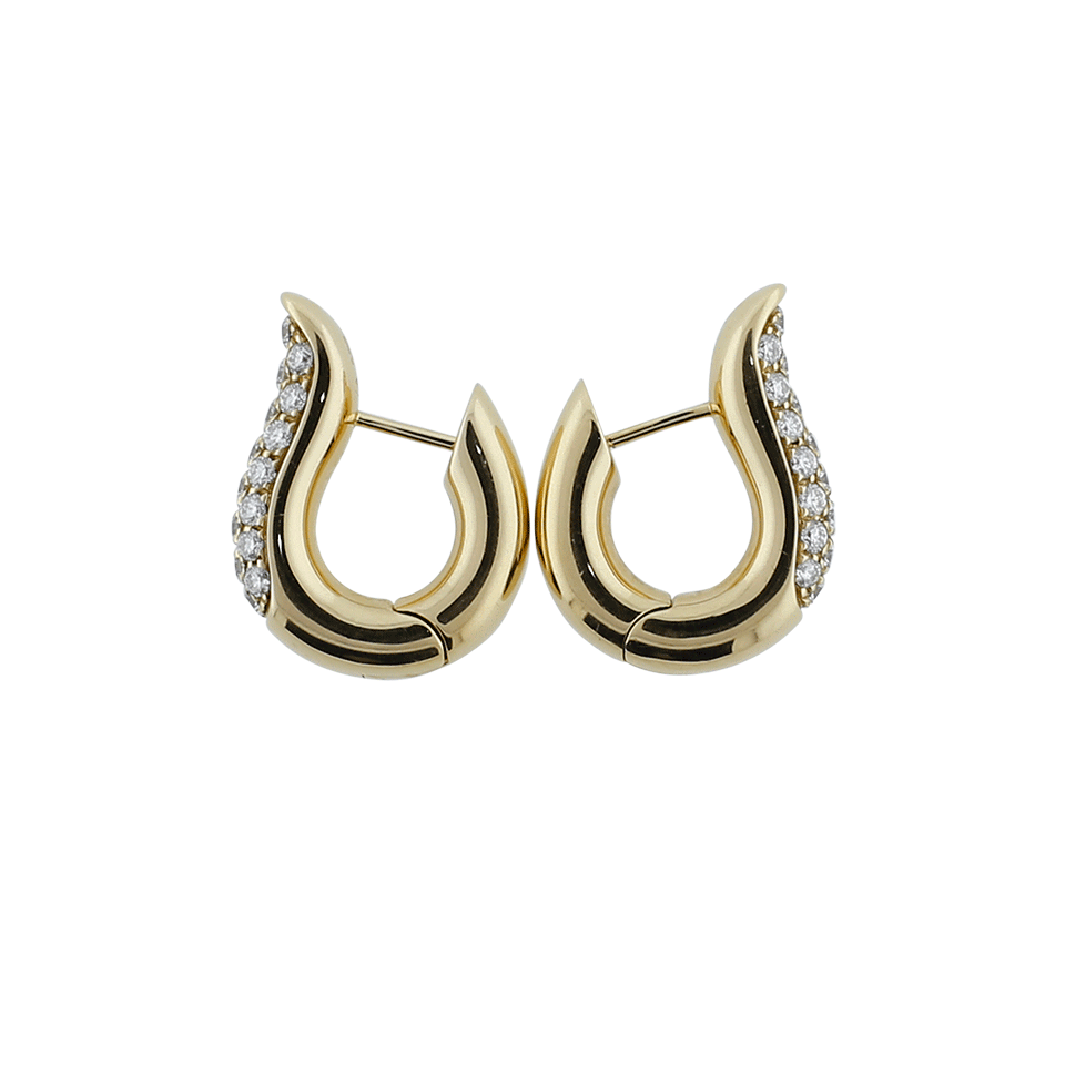 TAMARA COMOLLI-Pave Diamond Hoop Earrings-ROSE GOLD