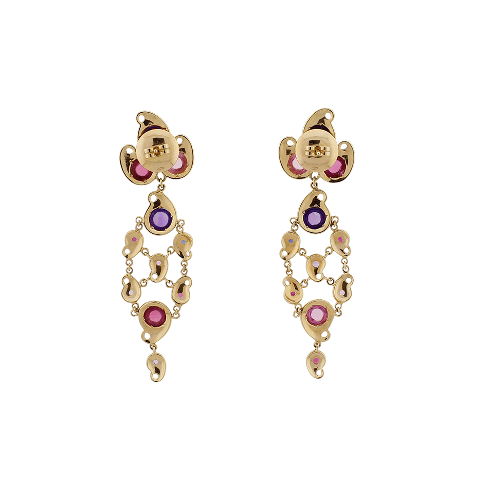 TAMARA COMOLLI-Wildberry Paisley Chandelier Earrings-ROSE GOLD