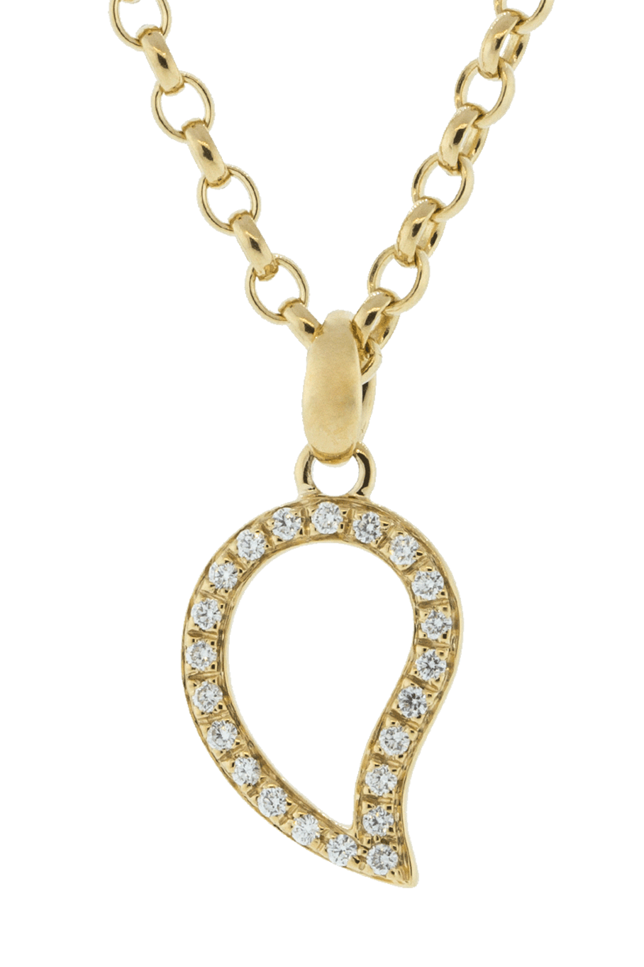 TAMARA COMOLLI-Small Diamond Pave Signature Pendant-ROSE GOLD