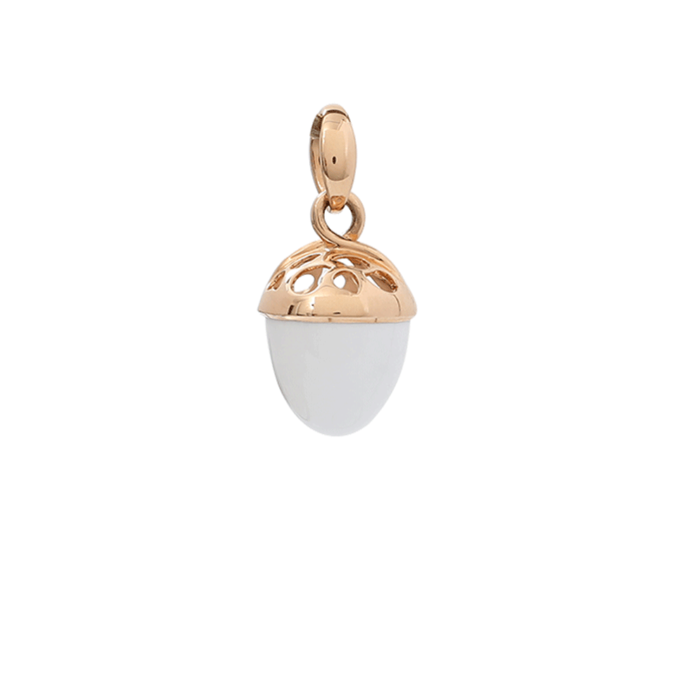TAMARA COMOLLI-Extra Large Cacholong Mikado Bouquet Pendant-ROSE GOLD