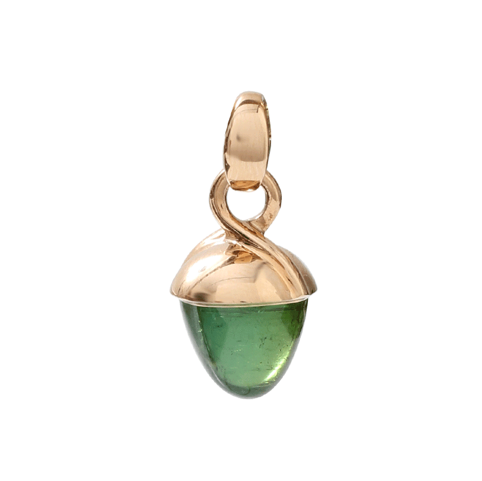 TAMARA COMOLLI-Green Tourmaline Mikado Bouquet Pendant-ROSE GOLD