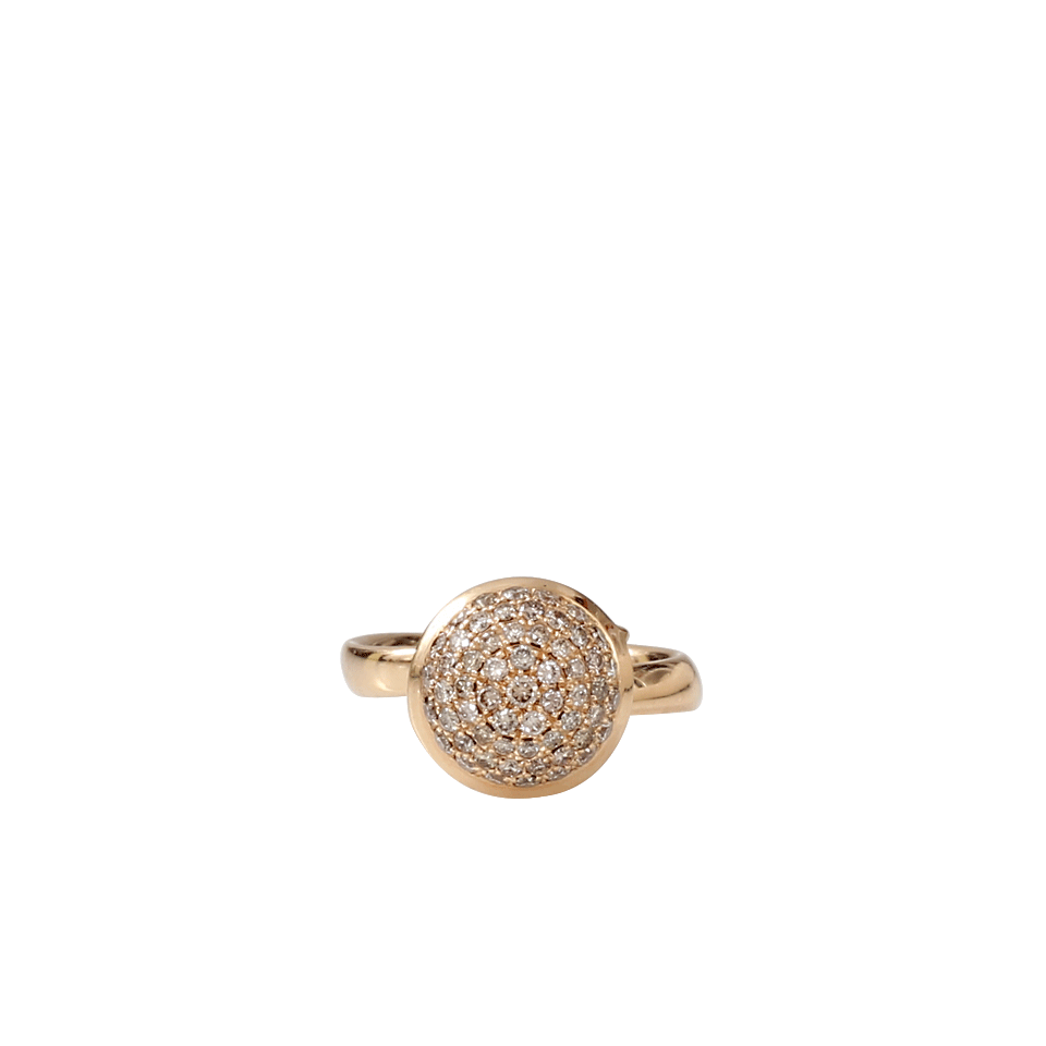 Large Cognac Diamond Pave Bouton Ring JEWELRYFINE JEWELRING TAMARA COMOLLI   