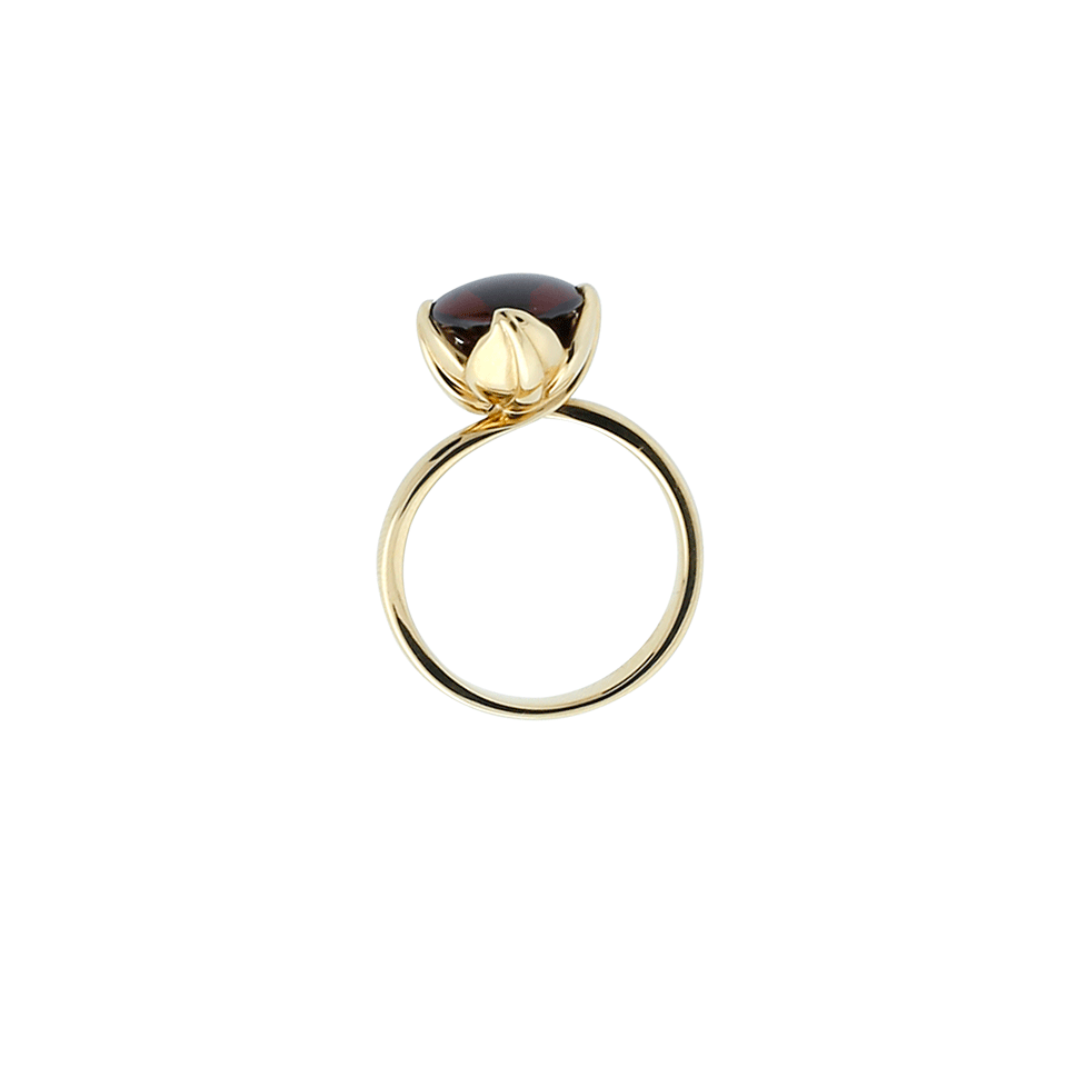 TAMARA COMOLLI-Almandin Garnet Tulip Ring-ROSE GOLD