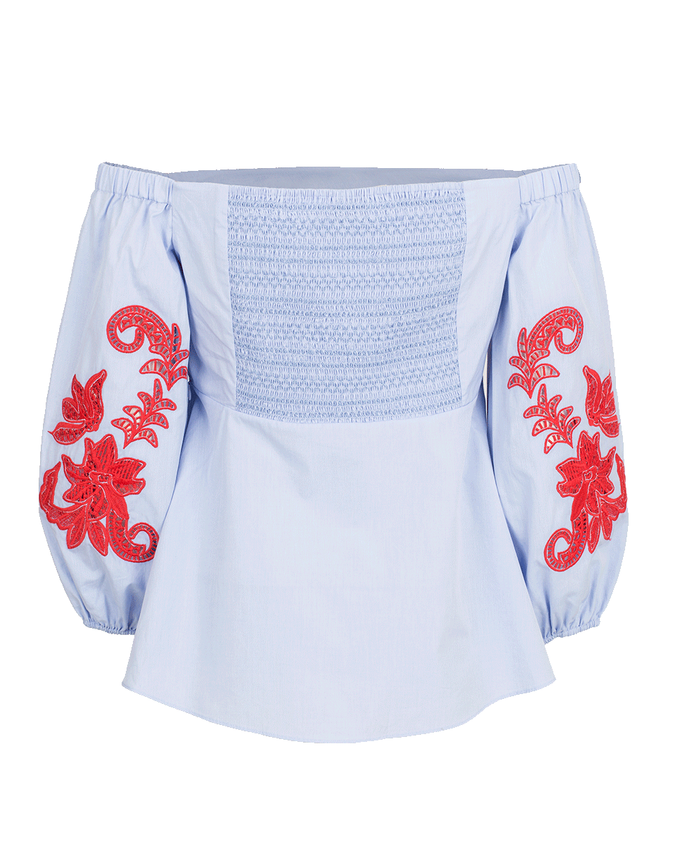 TANYA TAYLOR-Lace Embroidery Zayden Top-