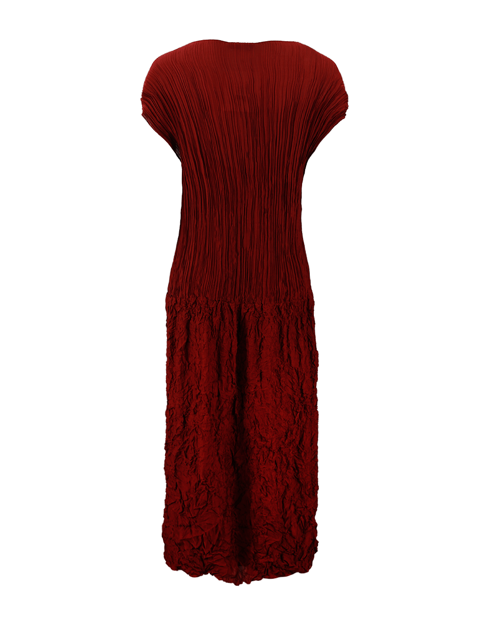 THE ROW-Lucky Silk Dress-DARK RED