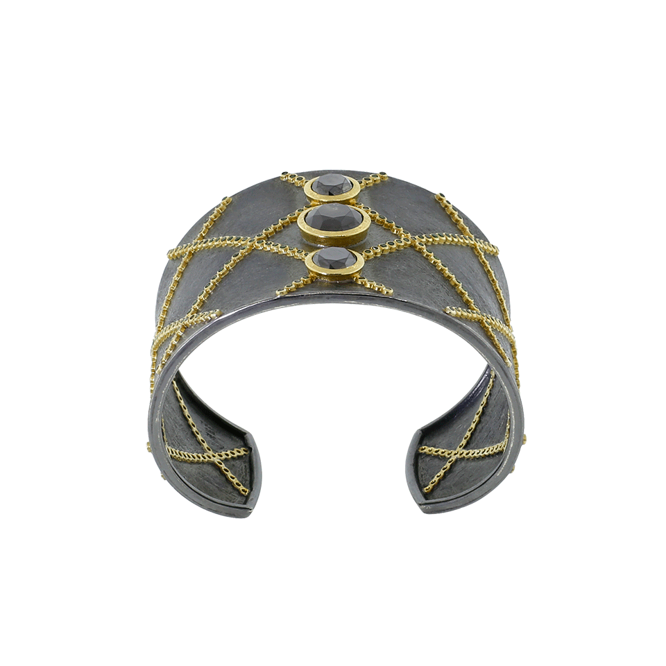 TODD REED-Diamond Cuff Bracelet-YELLOW GOLD