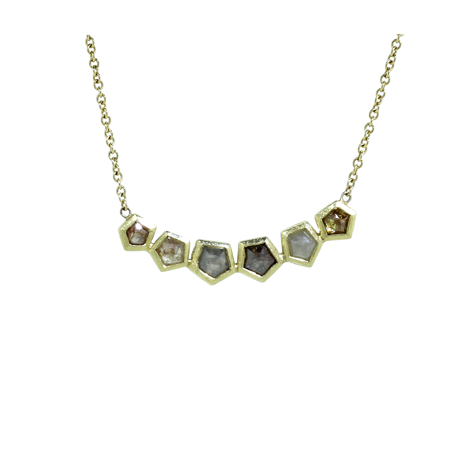 TODD REED-Fancy Diamond Necklace-YELLOW GOLD