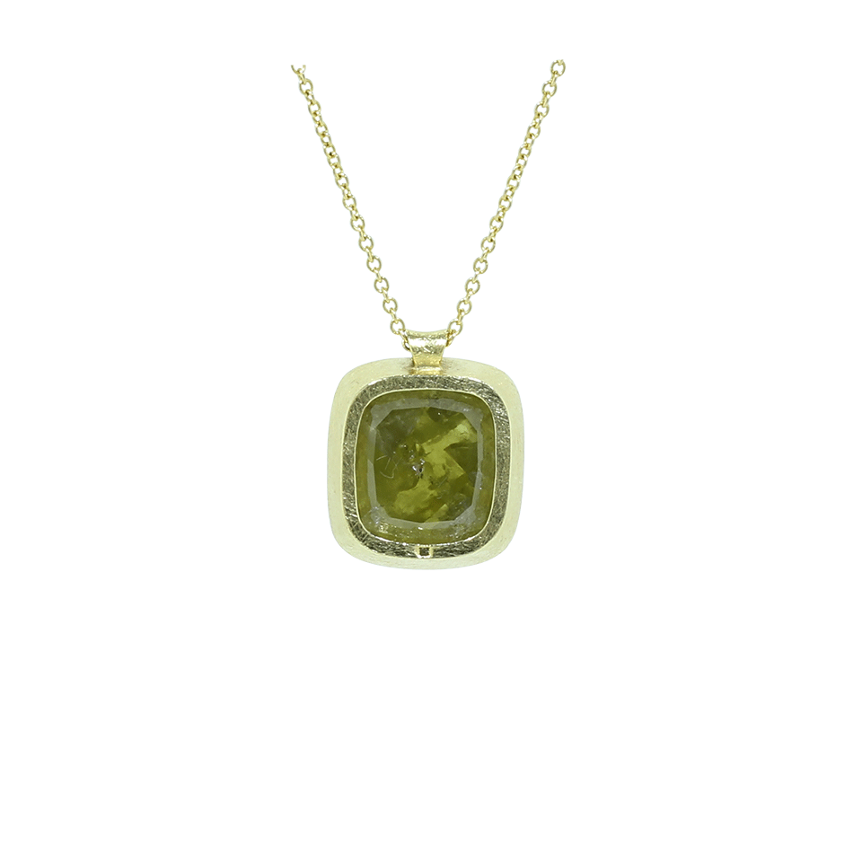 Green And Yellow Fancy Diamond Pendant Necklace JEWELRYFINE JEWELNECKLACE O TODD REED   