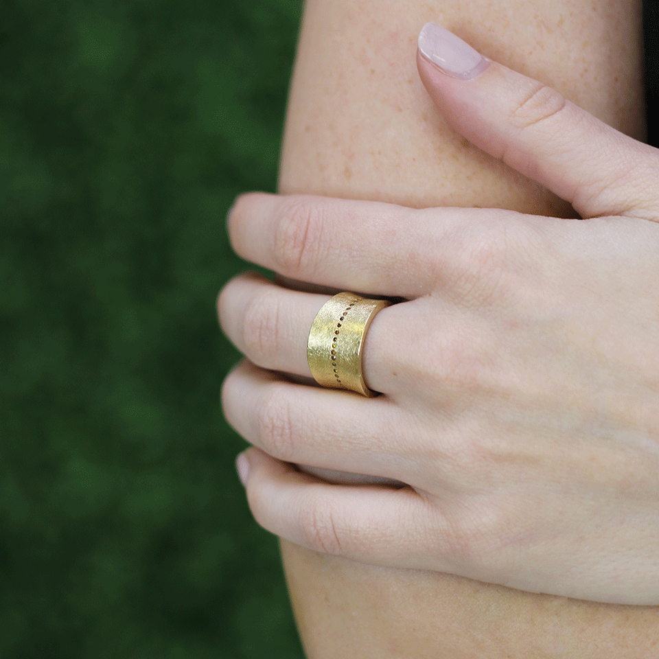 TODD REED-Autumn Diamond Ring-YELLOW GOLD