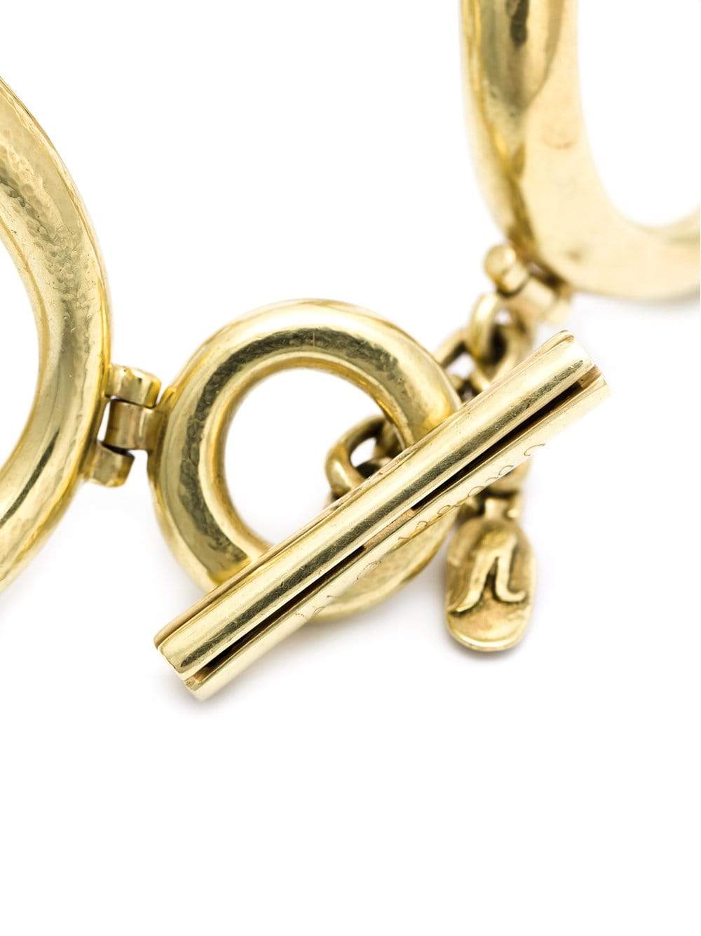 VAUBEL-Overlap Oval Ring Bracelet-GOLD