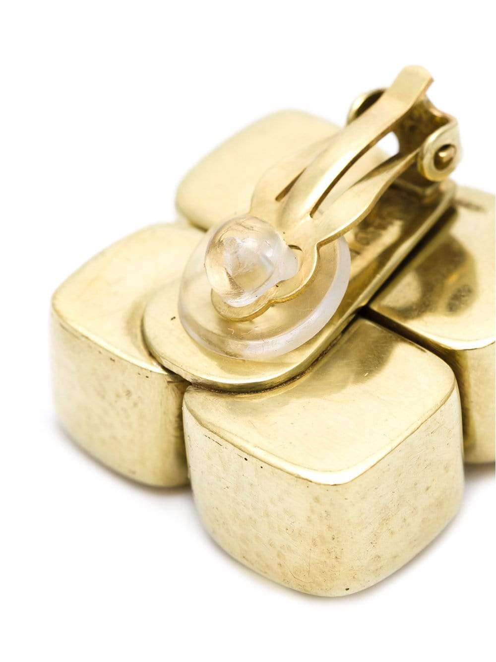 VAUBEL-Four Square Clip Earrings-GOLD
