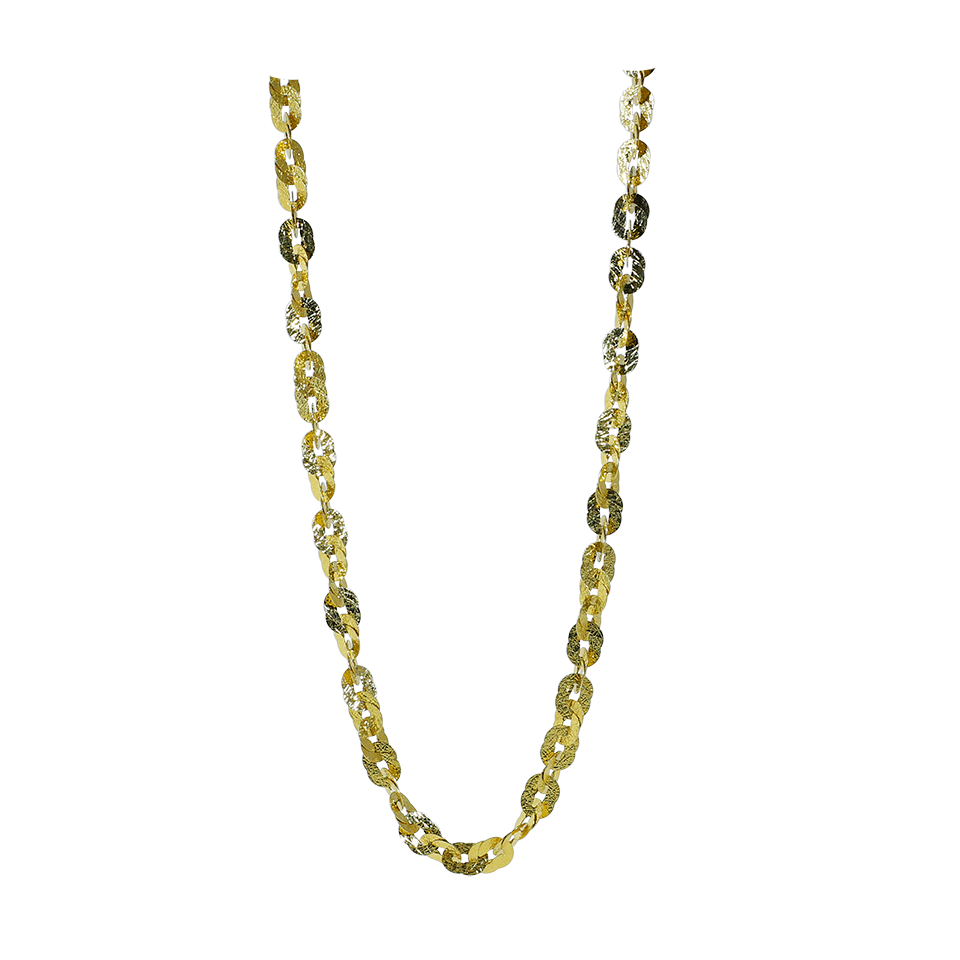 VICTOR VELYAN-Hammered And Woven Chain-YELLOW GOLD